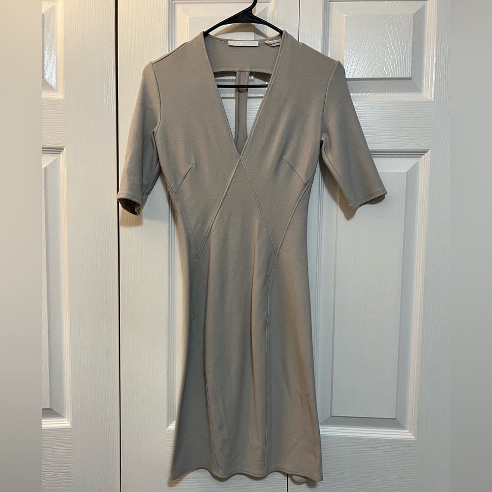 NWT HELMUT LANG LIGHT GRAY GALA KNIT DRESS